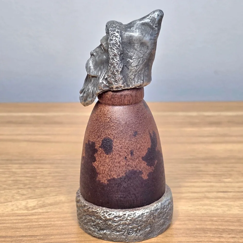 Vtg Kiefer Collectibles Pewter & Wood 